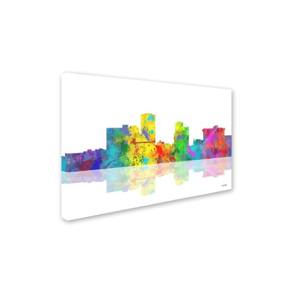 Marlene Watson 'Little Rock Arkansas Skyline' Canvas Art,30x47